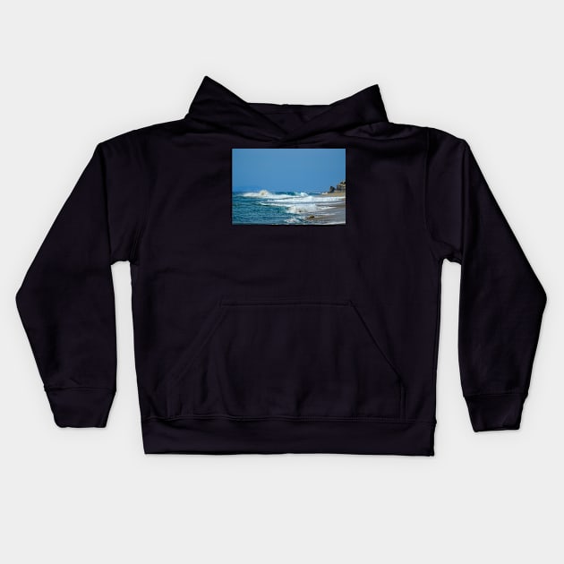 Plage déserte du Mexique Kids Hoodie by franck380